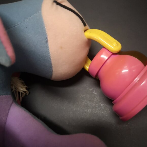 Vintage 1998 Mattel Disney Eeyore Plush w/ Lantern that Lights Up Collectable - Picture 5 of 8